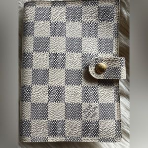 Damier Azur Small Ring Agenda Cover